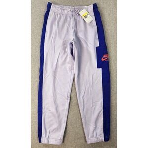 Nike Sportswear Loose Fit Mid-Rise Joggers Womens S Lt Purple Pockets Sweatpants